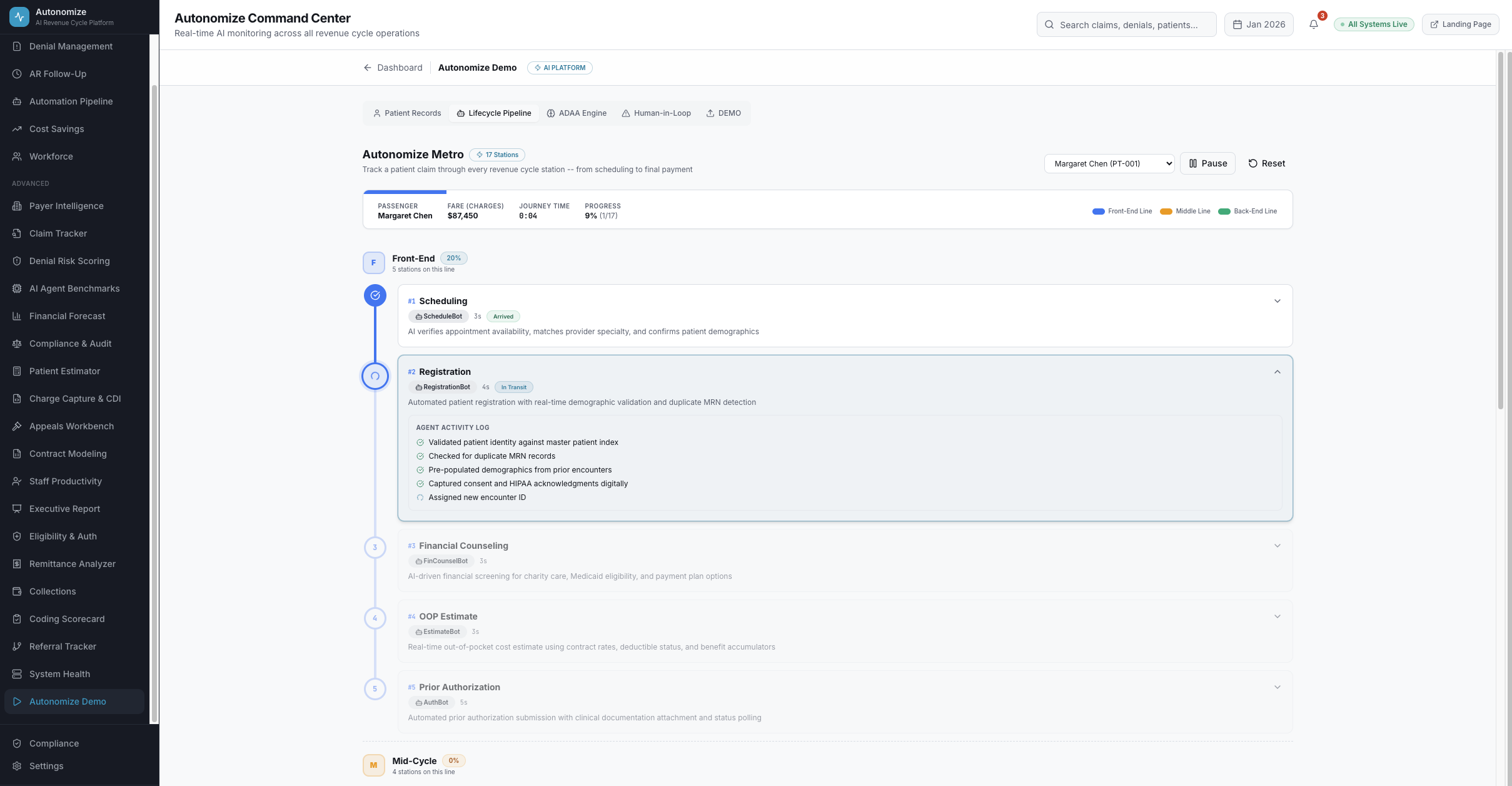 Autonomize Metro Demo